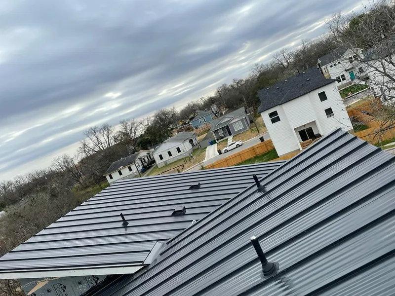 Standing seam metal roof panels with vents for Skylight Repair in Glocester